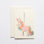 Tüpfli apricot mit Einhorn