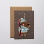 Sternenhimmel mit Winter-Capybara